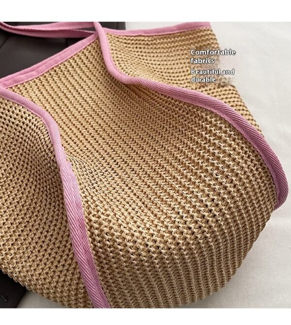 Zupppy Accessories Trendy One-Shoulder Straw Woven Handbag – Eco-Friendly Style for All Occasions