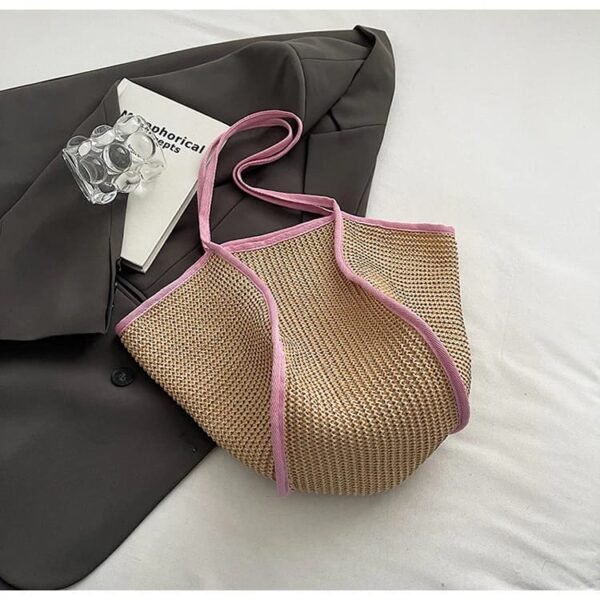 Zupppy Accessories Trendy One-Shoulder Straw Woven Handbag – Eco-Friendly Style for All Occasions