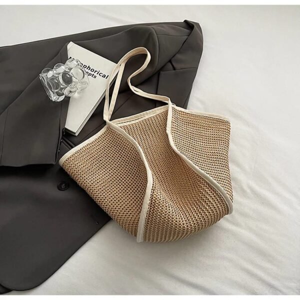 Zupppy Accessories Trendy One-Shoulder Straw Woven Handbag – Eco-Friendly Style for All Occasions