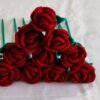 handmade macrame crochet rose