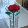 handmade macrame crochet rose