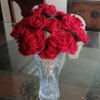 handmade macrame crochet rose