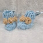 Zupppy Crochet Products Handmade Crochet Baby Booties for Soft Comfort | Cozy Footwear for Newborns