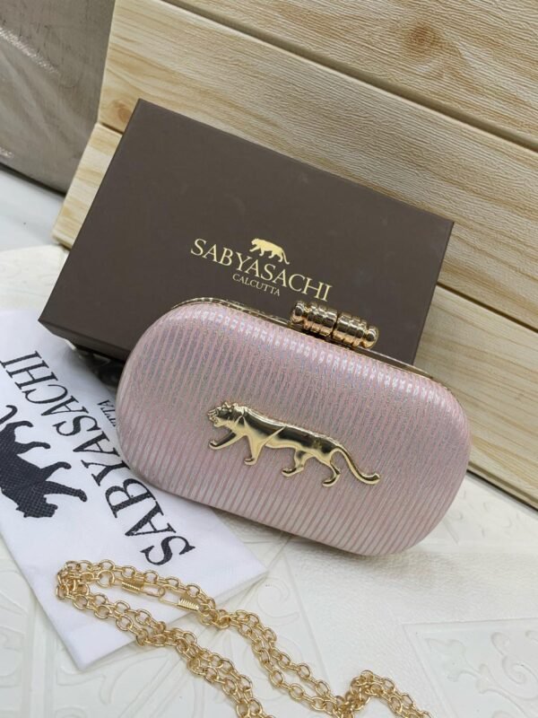 Zupppy Accessories New Sabyasachi Clutch Bag Replica – Showroom Model | Box Packed | Designer-Inspired Handbag (8×4 in)