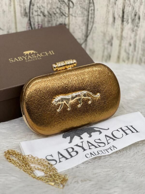 Zupppy Accessories New Sabyasachi Clutch Bag Replica – Showroom Model | Box Packed | Designer-Inspired Handbag (8×4 in)