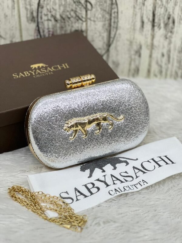 Zupppy Accessories New Sabyasachi Clutch Bag Replica – Showroom Model | Box Packed | Designer-Inspired Handbag (8×4 in)
