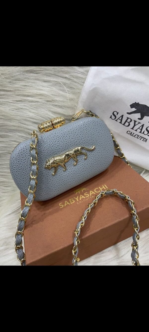 Zupppy Accessories Limited Edition Sabyasachi Sequin Gold Frame Clutch