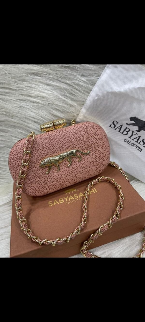 Zupppy Accessories Limited Edition Sabyasachi Sequin Gold Frame Clutch
