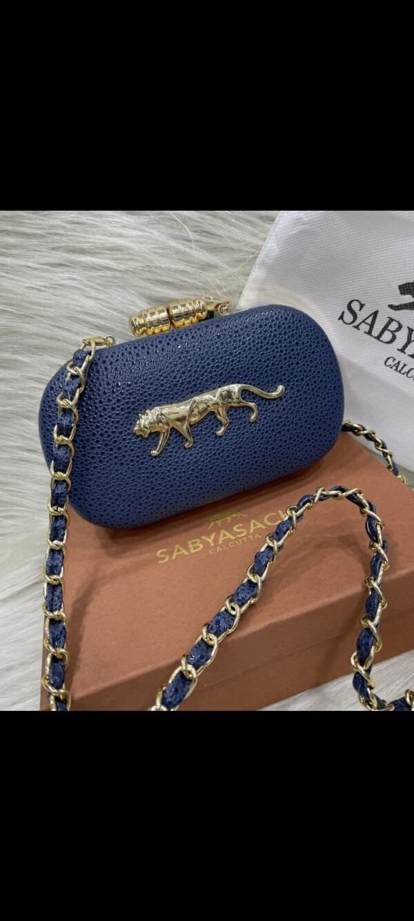 Zupppy Accessories Limited Edition Sabyasachi Sequin Gold Frame Clutch