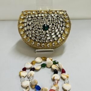 Zupppy Accessories Luxury Kundan Bag – Timeless Elegance with Traditional Craftsmanship