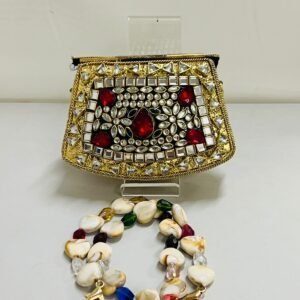 Zupppy Accessories Elegant Luxury Kundan Bag for Special Occasions