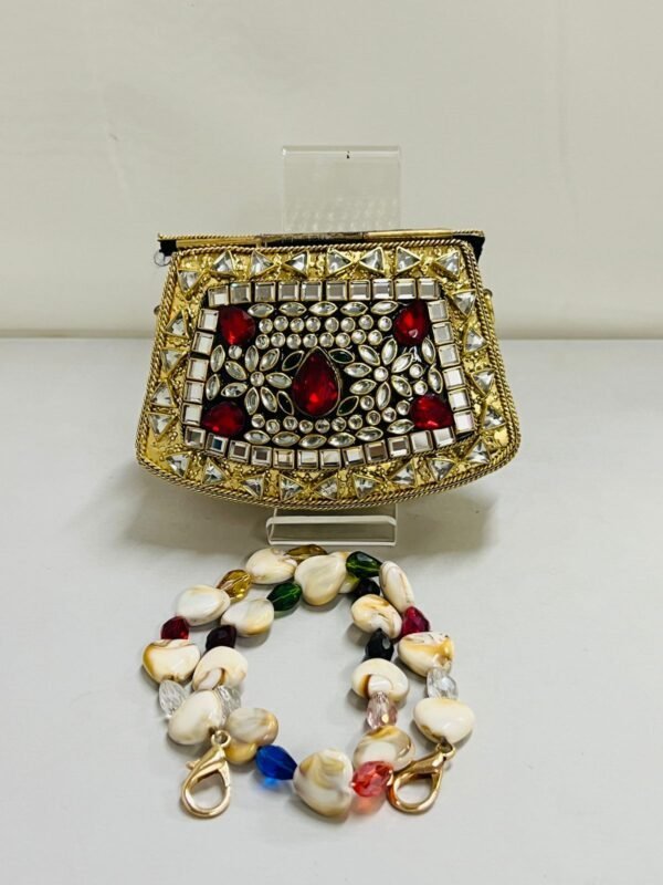Zupppy Accessories Elegant Luxury Kundan Bag for Special Occasions