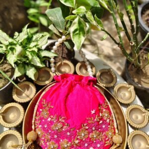 Zupppy Accessories Elegant Hand Embroidery Potli Bag – Traditional Charm with Modern Utility