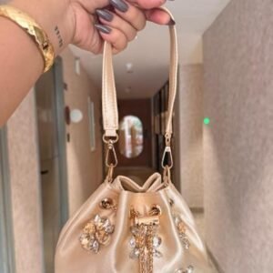 Zupppy Accessories Satin Bucket Bags with Crystals – Eternally Classic Elegance