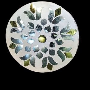 Zupppy Gifts Thikri Glass Panel – Handcrafted Royal Mirror Art from Rajasthan