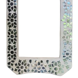 Zupppy Home Decor Thikri Glass Panel Handcrafted Decorative Mirror Wall Art Décor