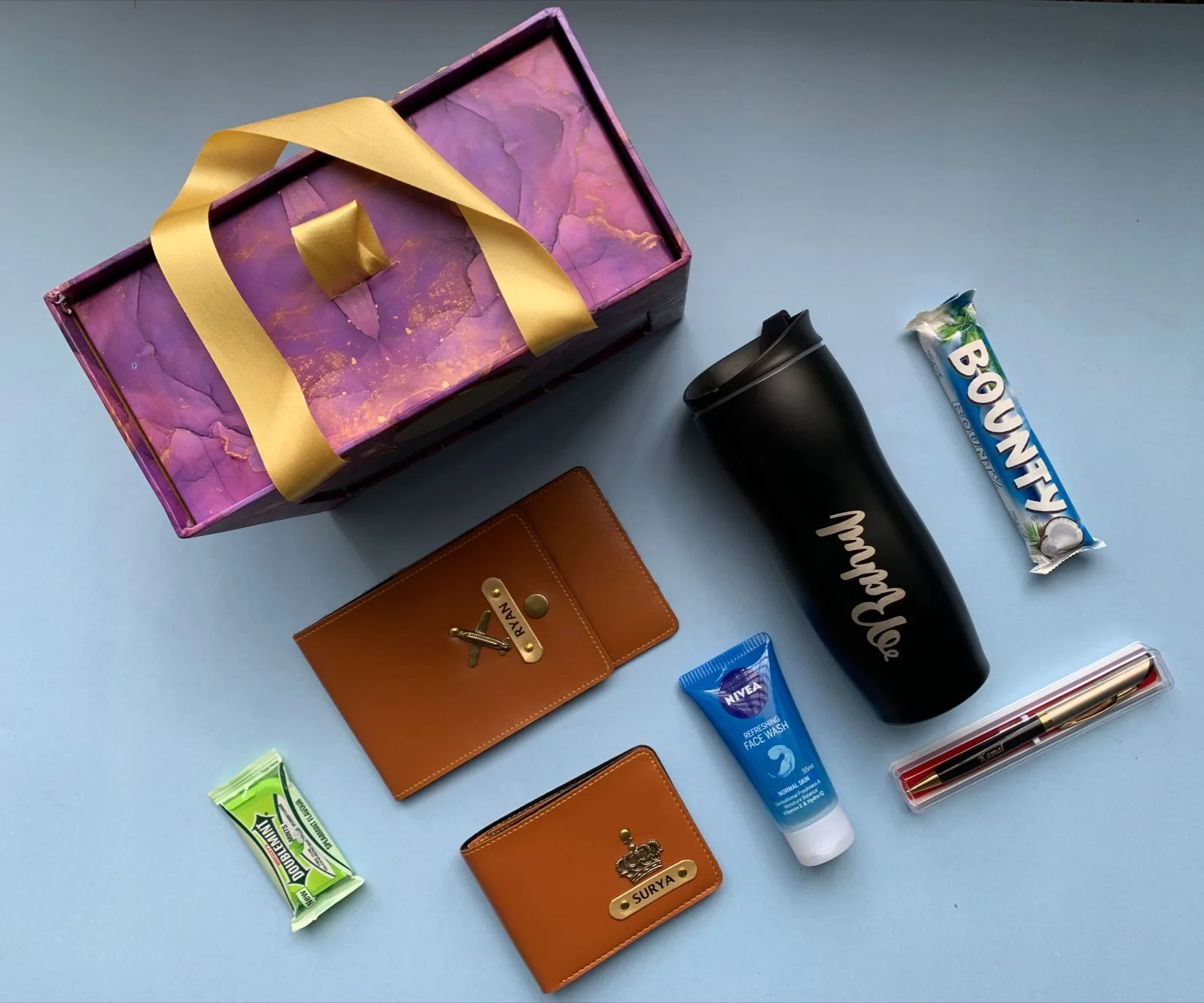 Premium Customizable Gift Hamper with Luxury Basket – ₹1450/-