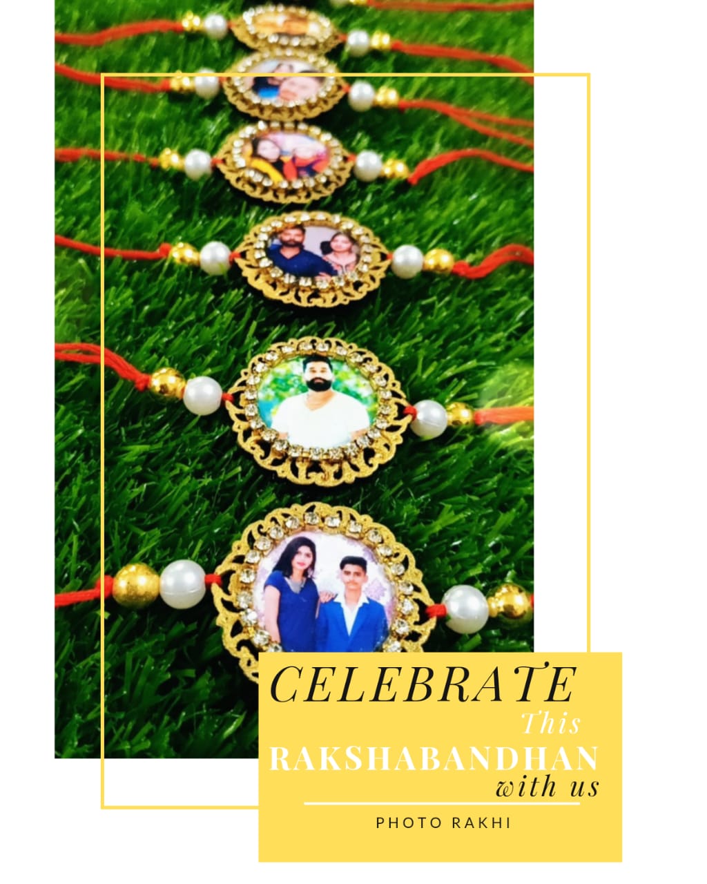 Online Photo Rakhi in India – Personalized Rakhi for Bhaiya and Bhabhi - Image 2
