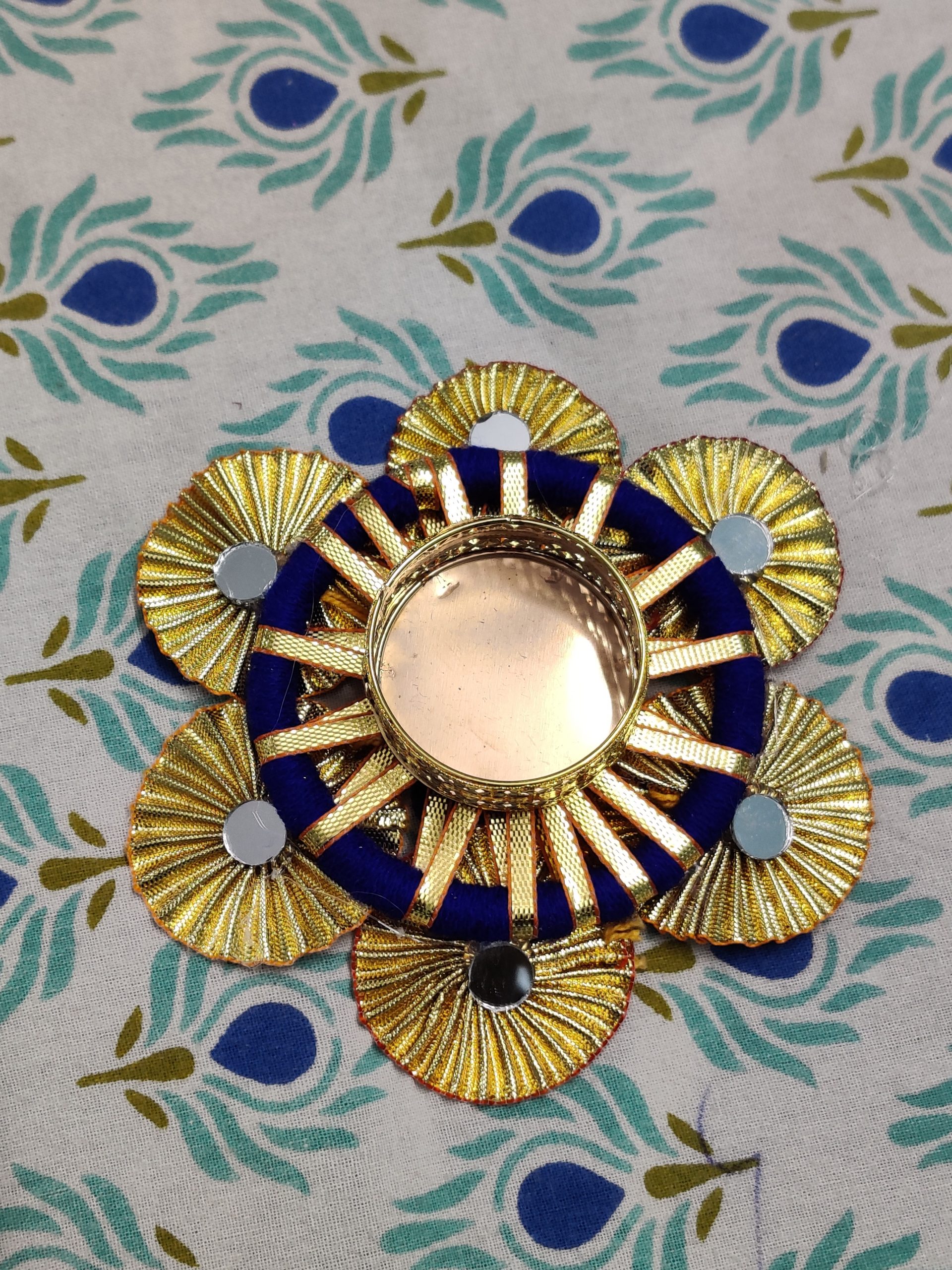 Designer Gotta Patti Diya – Trending Decorative Tealight Candle Holder for Diwali and Custom Home Decor - Image 5