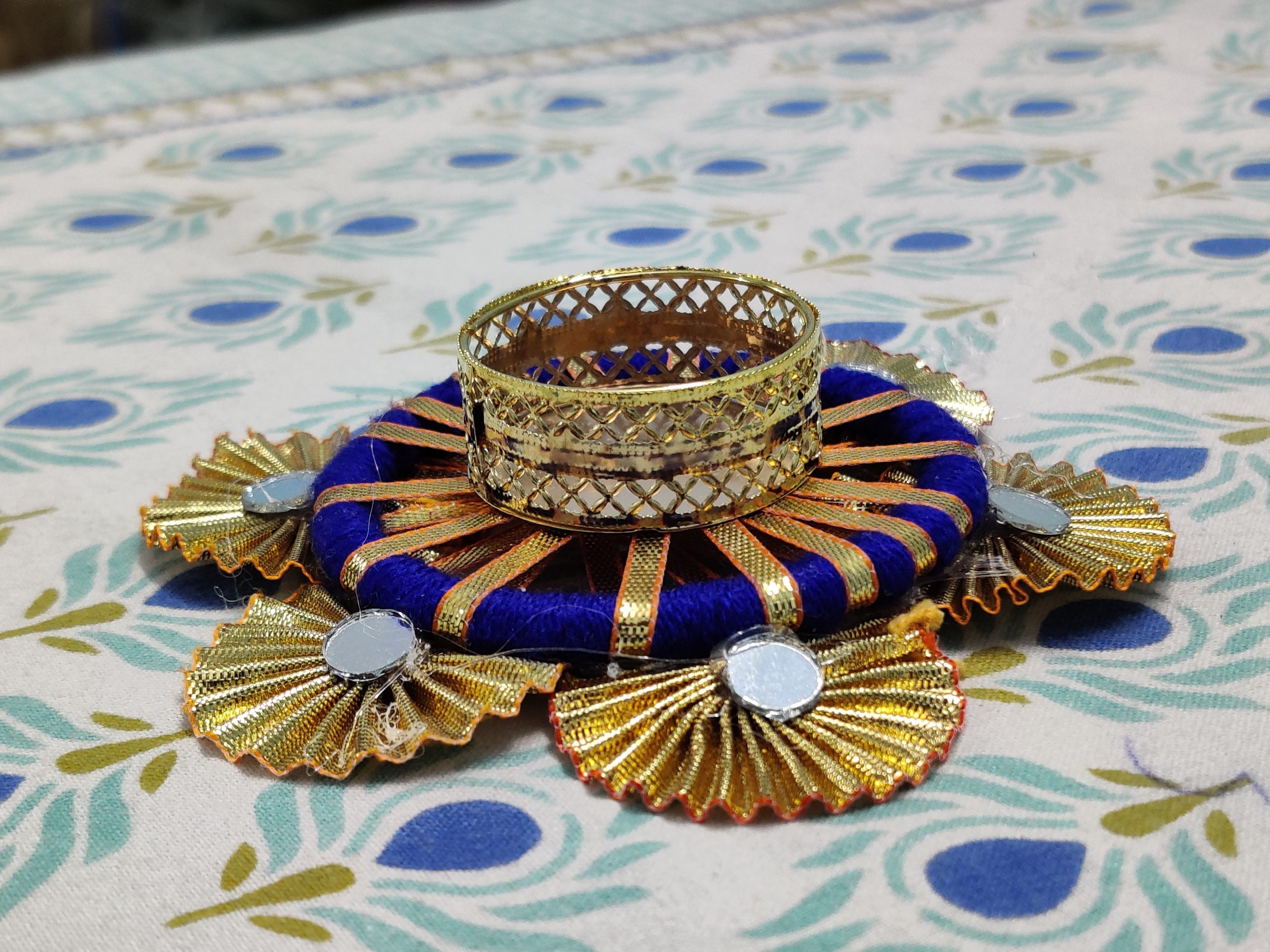 Designer Gotta Patti Diya – Trending Decorative Tealight Candle Holder for Diwali and Custom Home Decor - Image 4