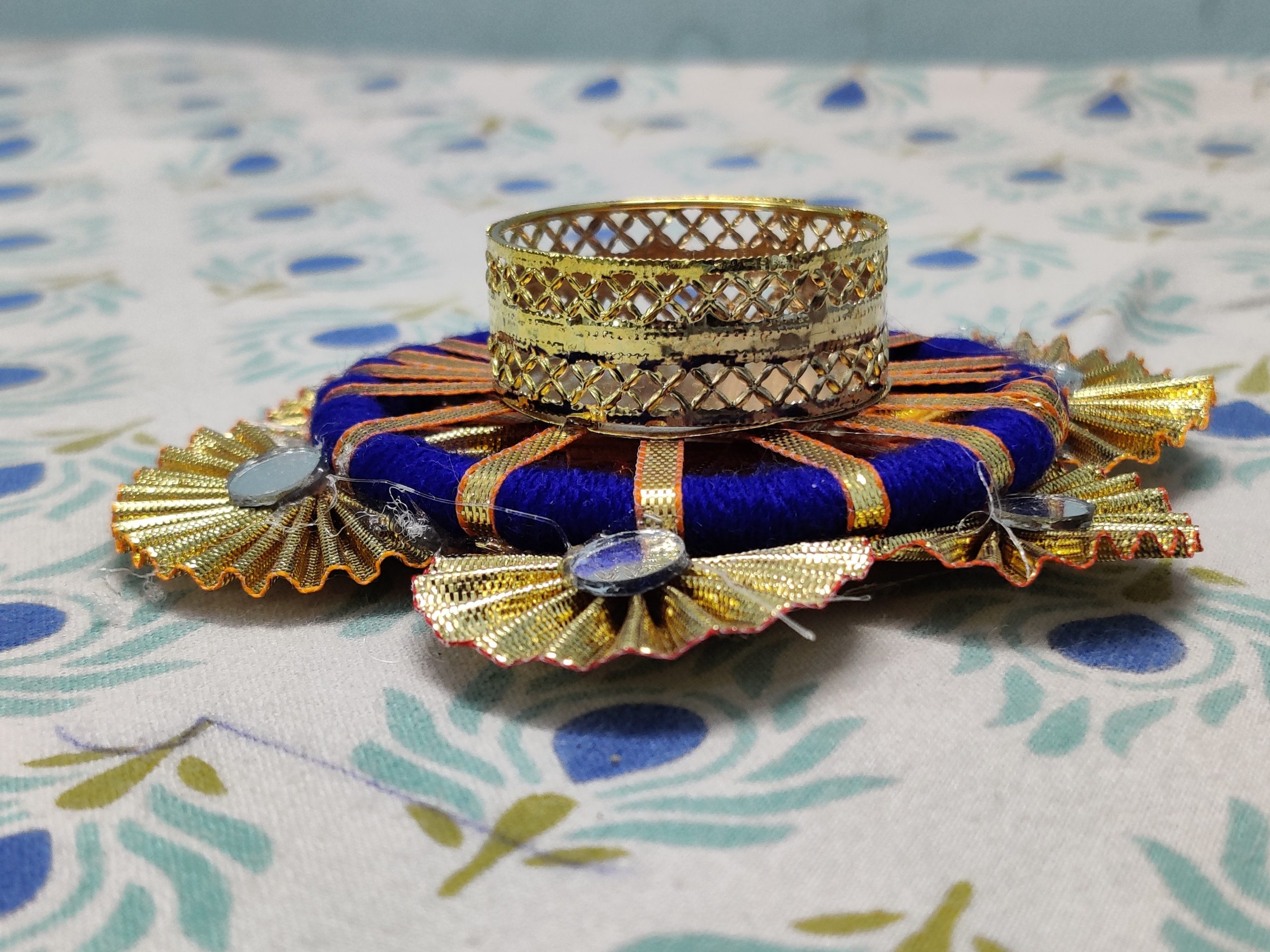 Designer Gotta Patti Diya – Trending Decorative Tealight Candle Holder for Diwali and Custom Home Decor - Image 3