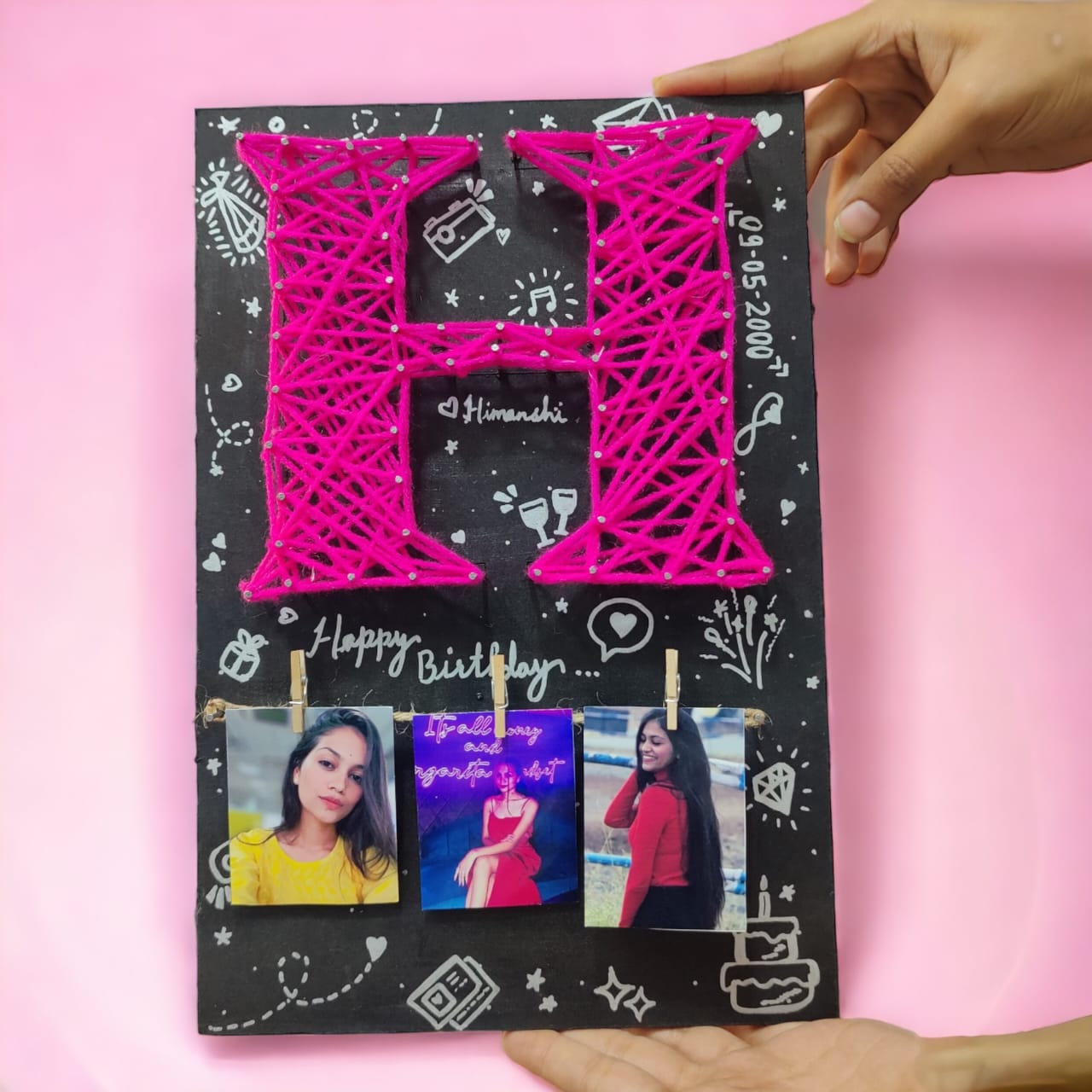 Personalized Alpha String Art