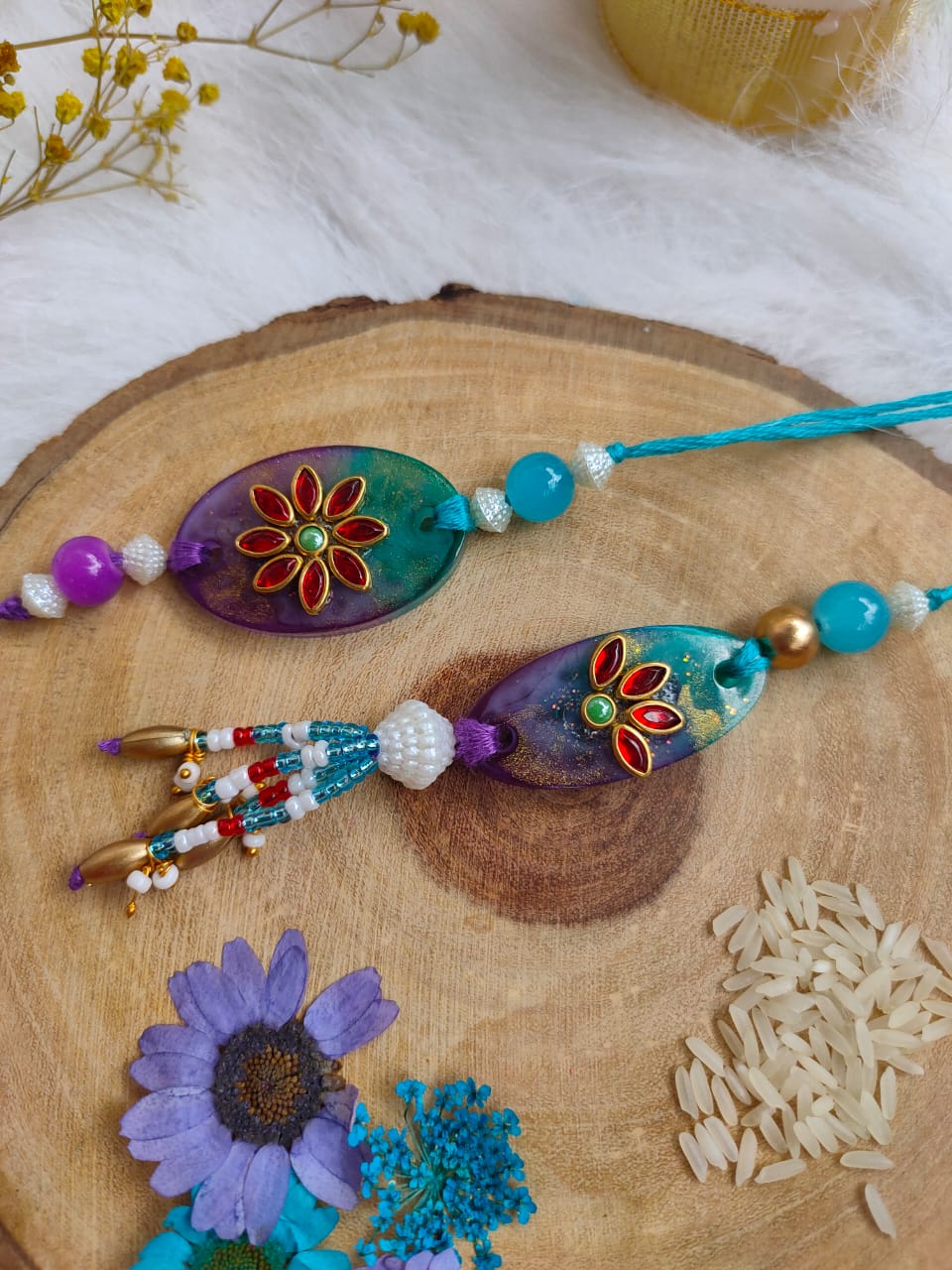 Exquisite Resin Rakhi - Celebrate Raksha Bandhan in Style
