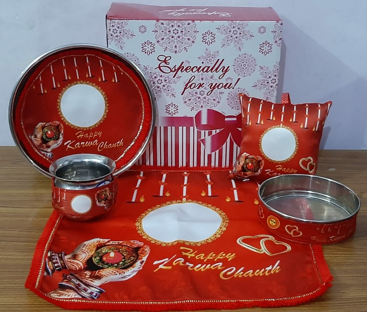 Karwa chauth set in cloth material