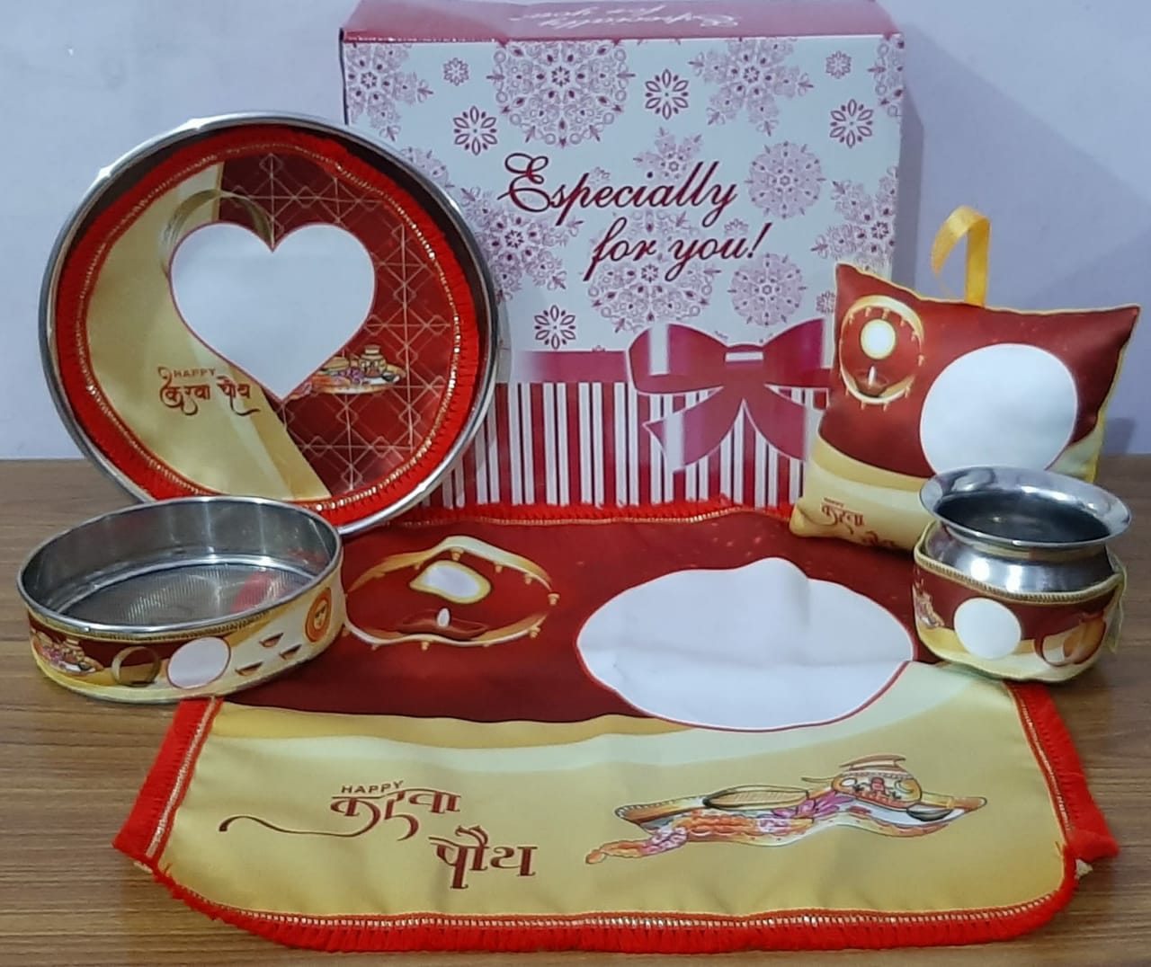 Karwa chauth set in cloth material - Image 4