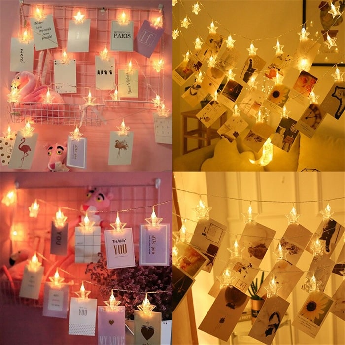 Star Photo Clip Light 16 Lamps - Illuminate Your Memories