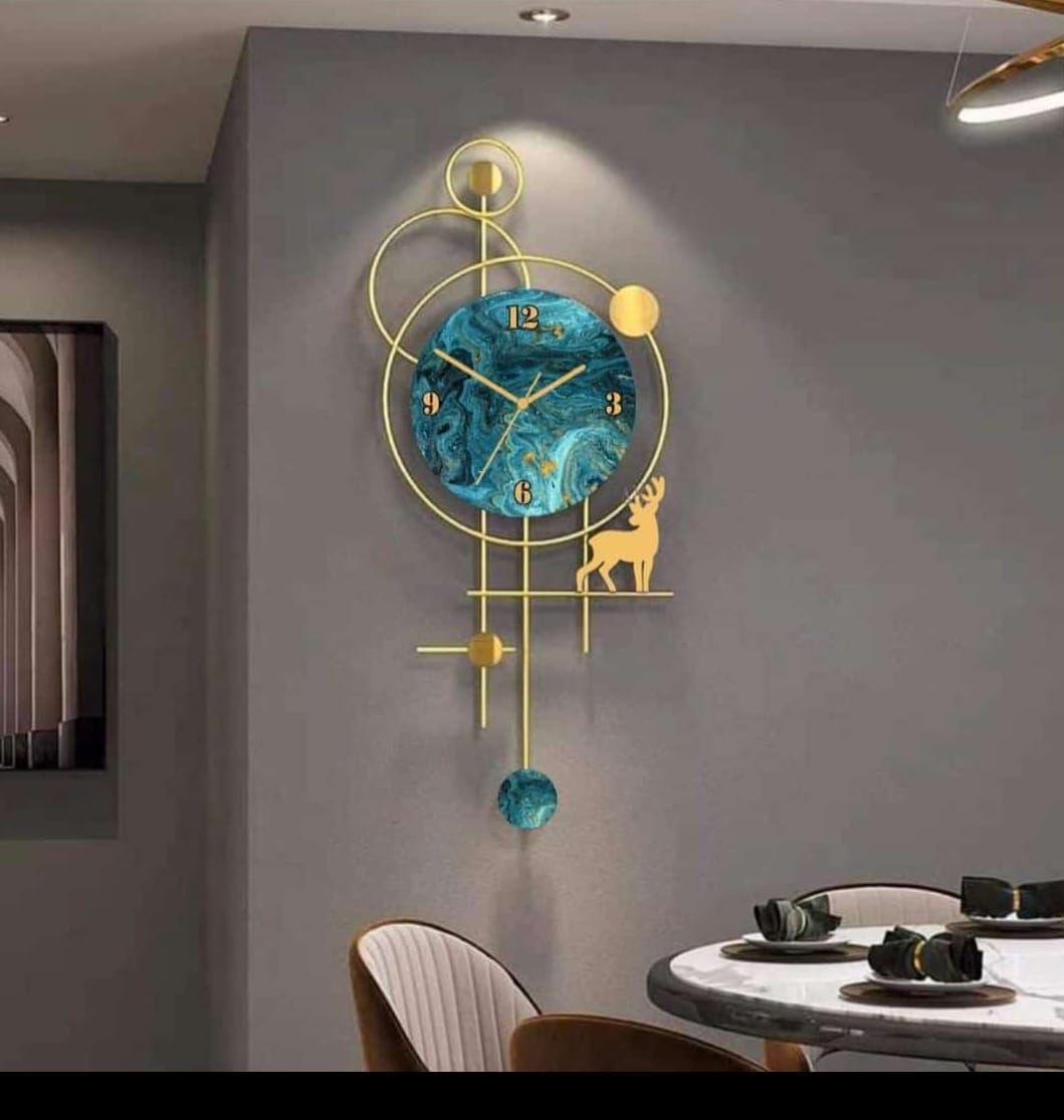 Garari Heavy Wall Clock – Luxury Decorative Metal Wall Clock for Home & Office - Image 2