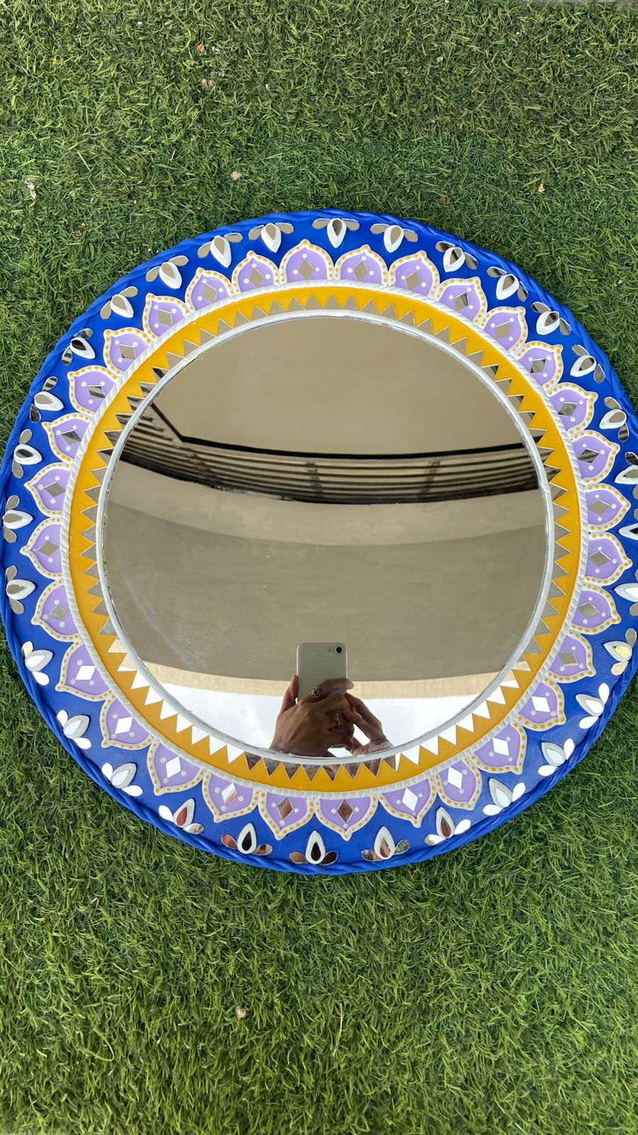 Handmade Lippan Mirror | Traditional Indian Mirror Art