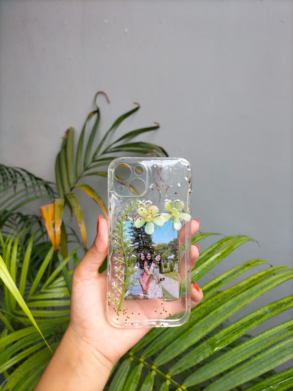 Customized Resin Phone Case - Handmade Resin Art Mobile Cover - Personalized Transparent and Multicolor Designs for iPhone 13 and All Models