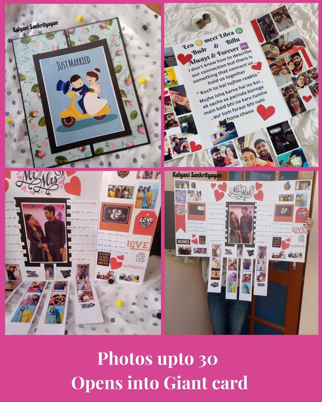 Rainvas Big Anniversary Falling Card - Customized with Photos & Name - Image 3