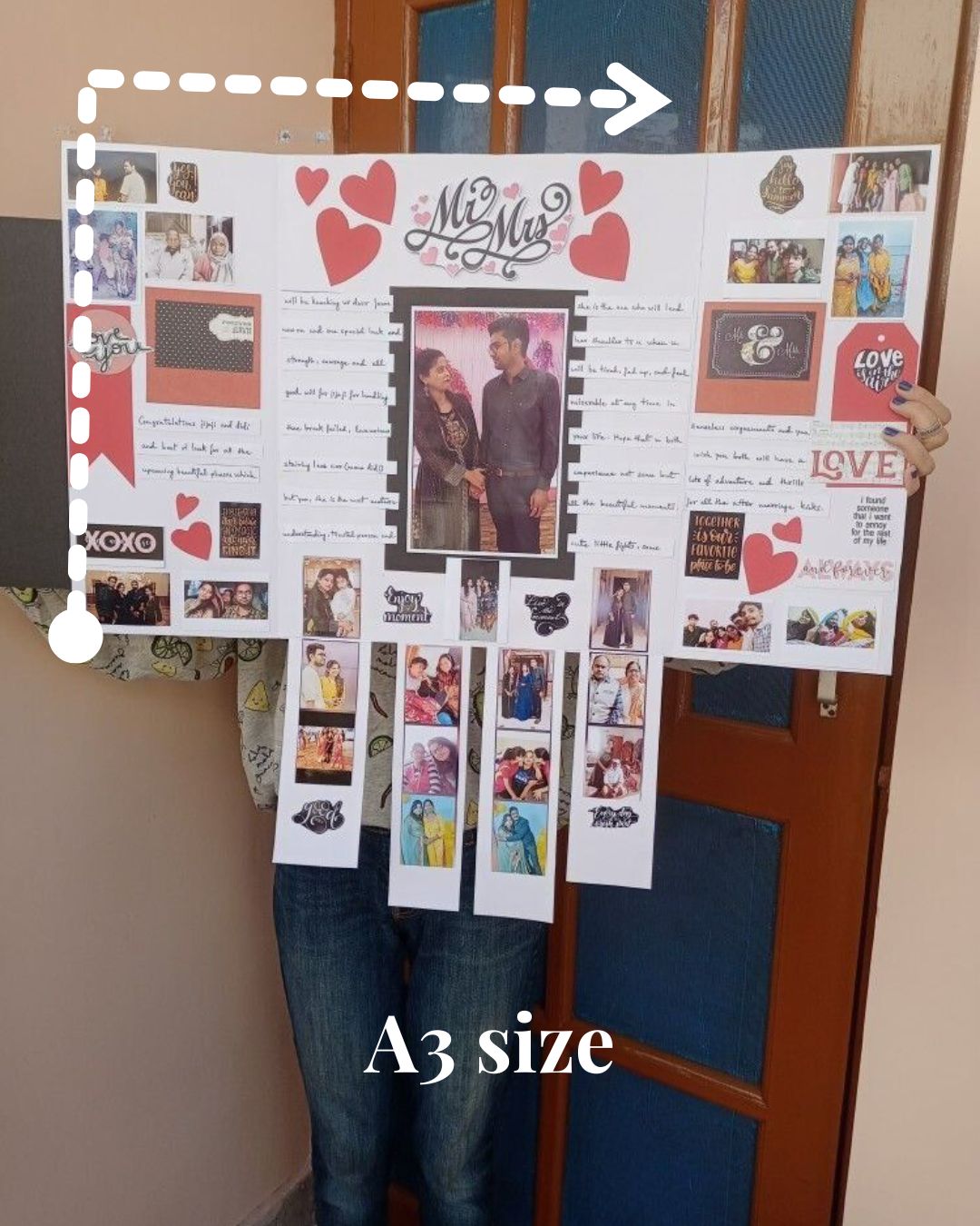 Rainvas Big Anniversary Falling Card - Customized with Photos & Name - Image 4