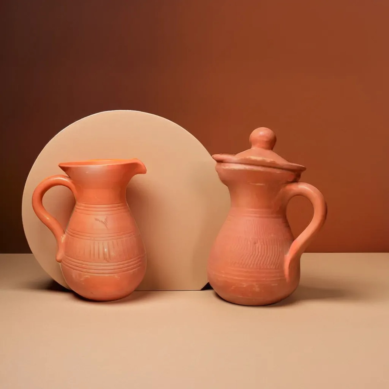 Handmade Terracotta Clay Water Jug - Eco-Friendly Traditional Water Cooler - Image 2
