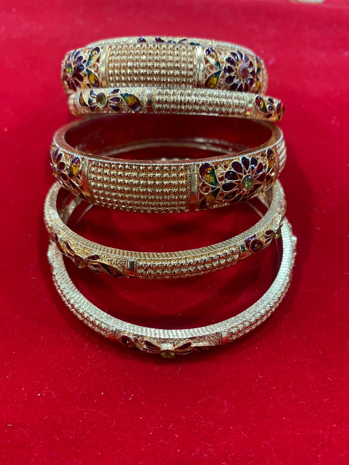 Designer Gold Look Bangles