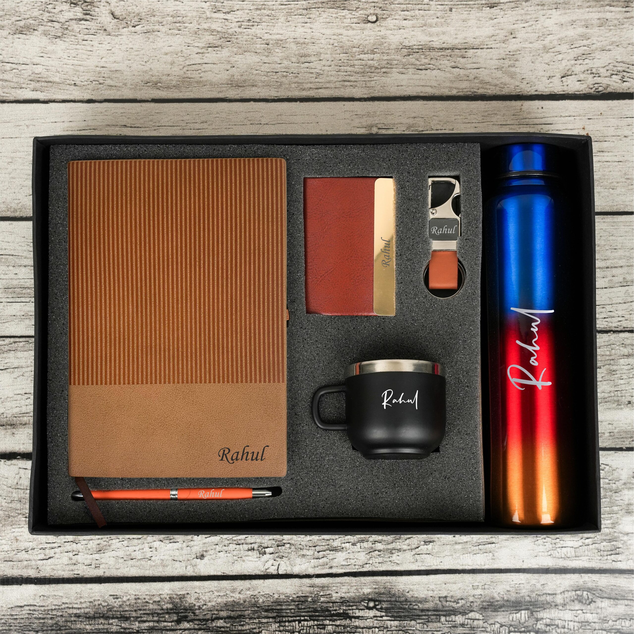 Customizable Wagon Diwali Gift Set – Premium Corporate Gift with Diary, Pen & Bottle