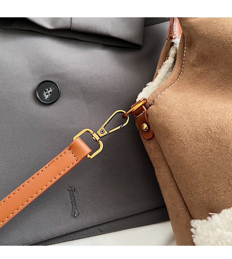 Plush Perfection: 2-Piece Large Capacity Suede Tote Bag Set – Luxurious Suede Tote Bags - Image 4