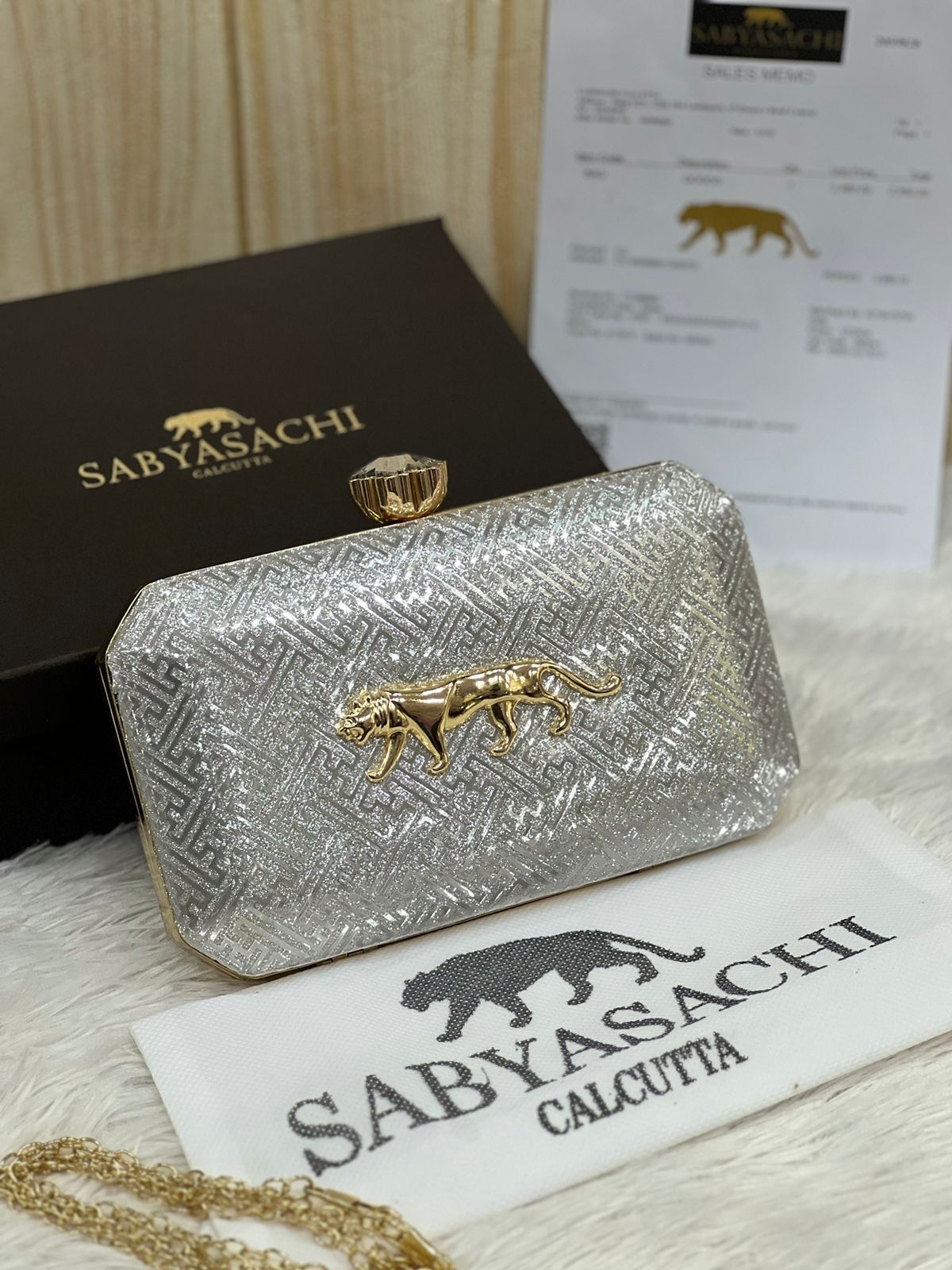 Limited Edition Sabyasachi Replica Velvet Clutch | Handcrafted Designer-Inspired Bag for Weddings & Parties - Image 2