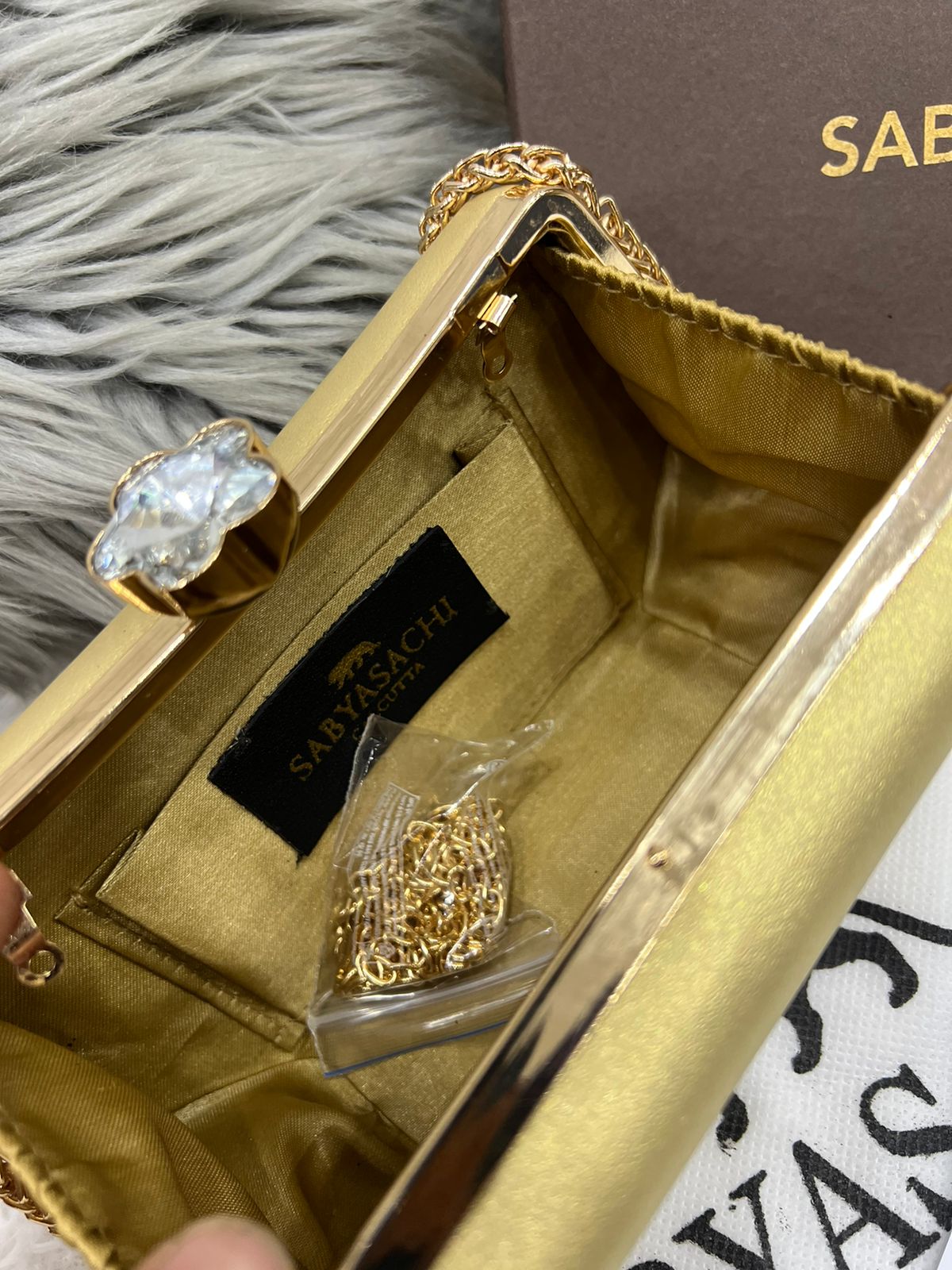 Limited Edition Sabyasachi Taj Clutch | Handcrafted Velvet Designer-Inspired Purse for Weddings & Parties - Image 8